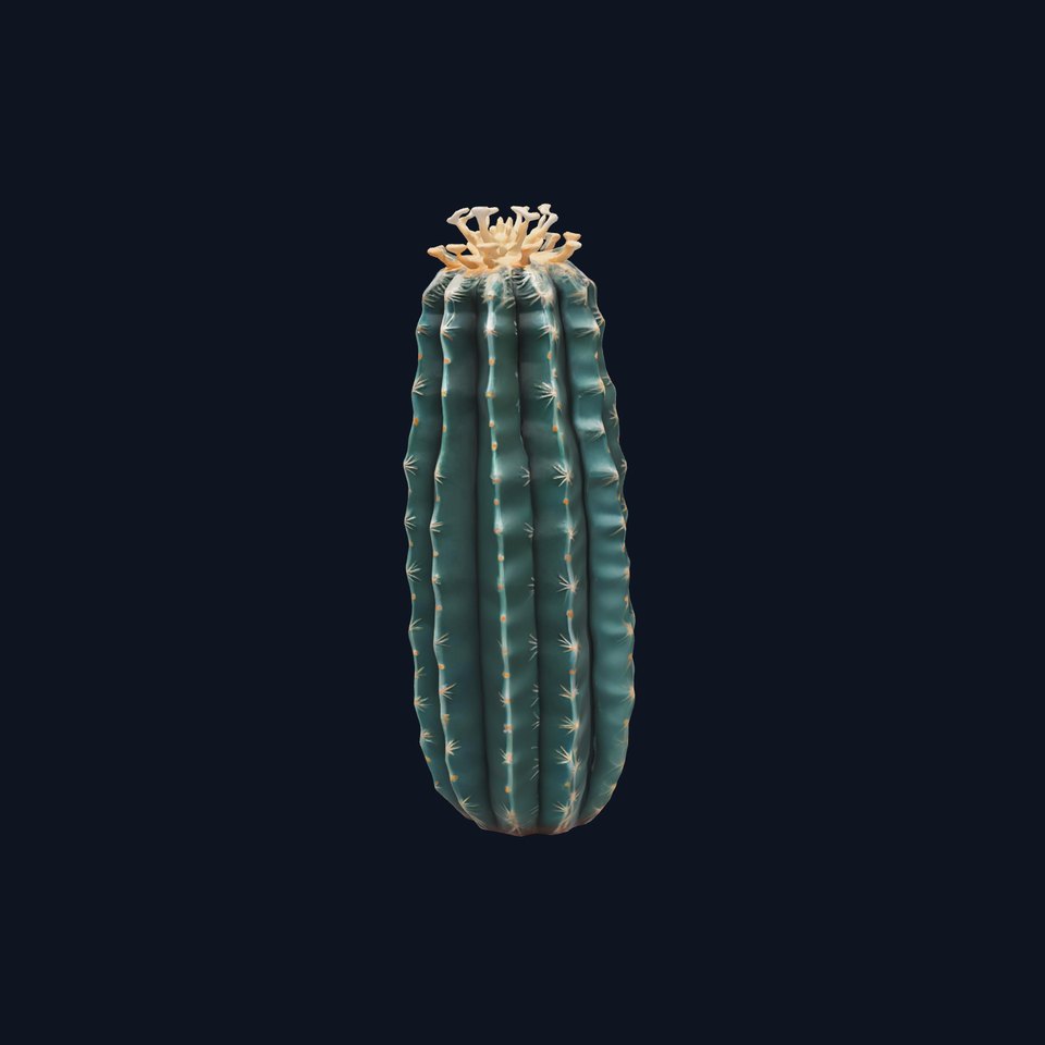 Columnar Cactus Sculpture model pack